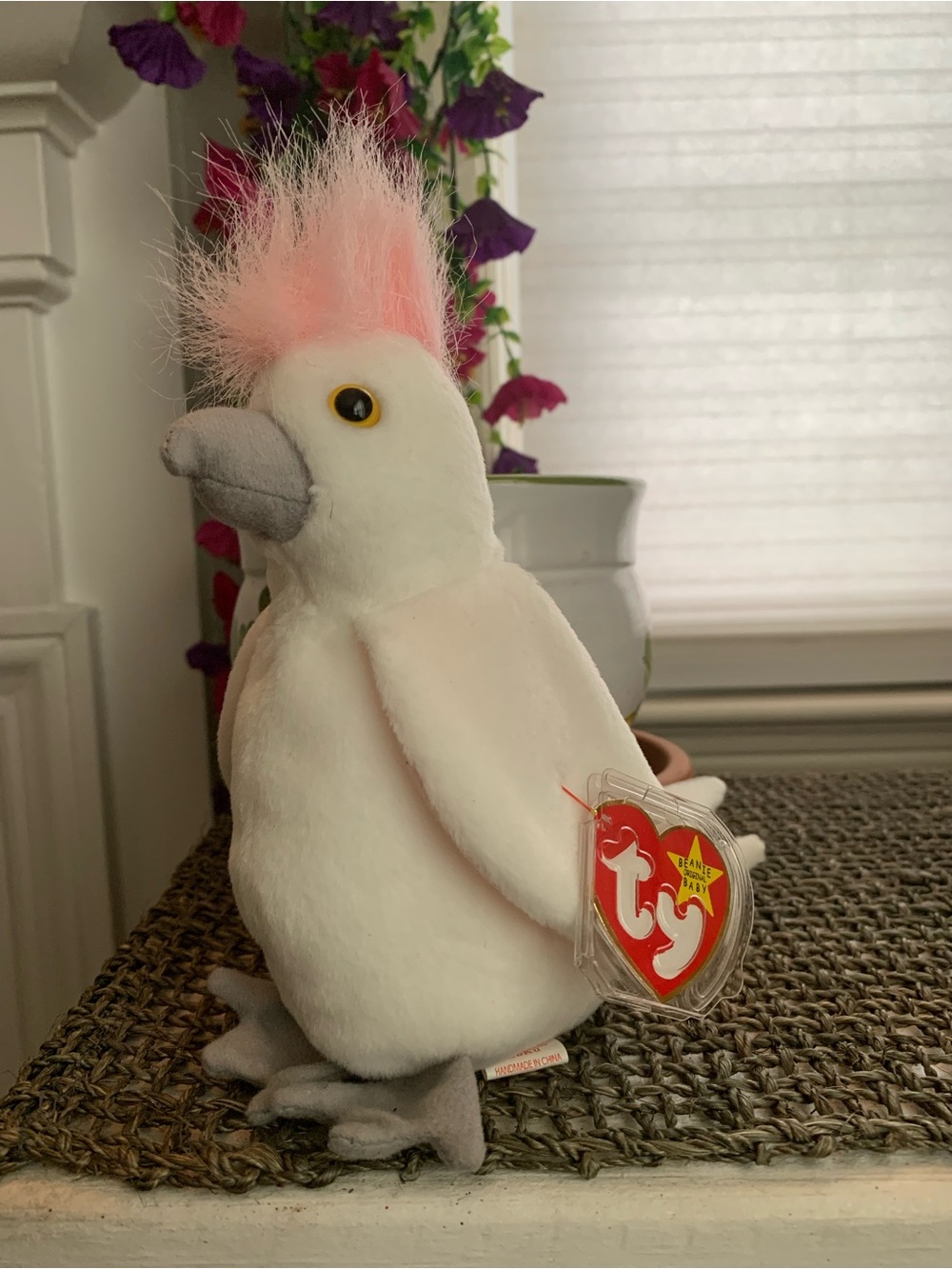 Ty Rare Vintage 98 “Kuku” Cockatoo Beanie Plush Baby